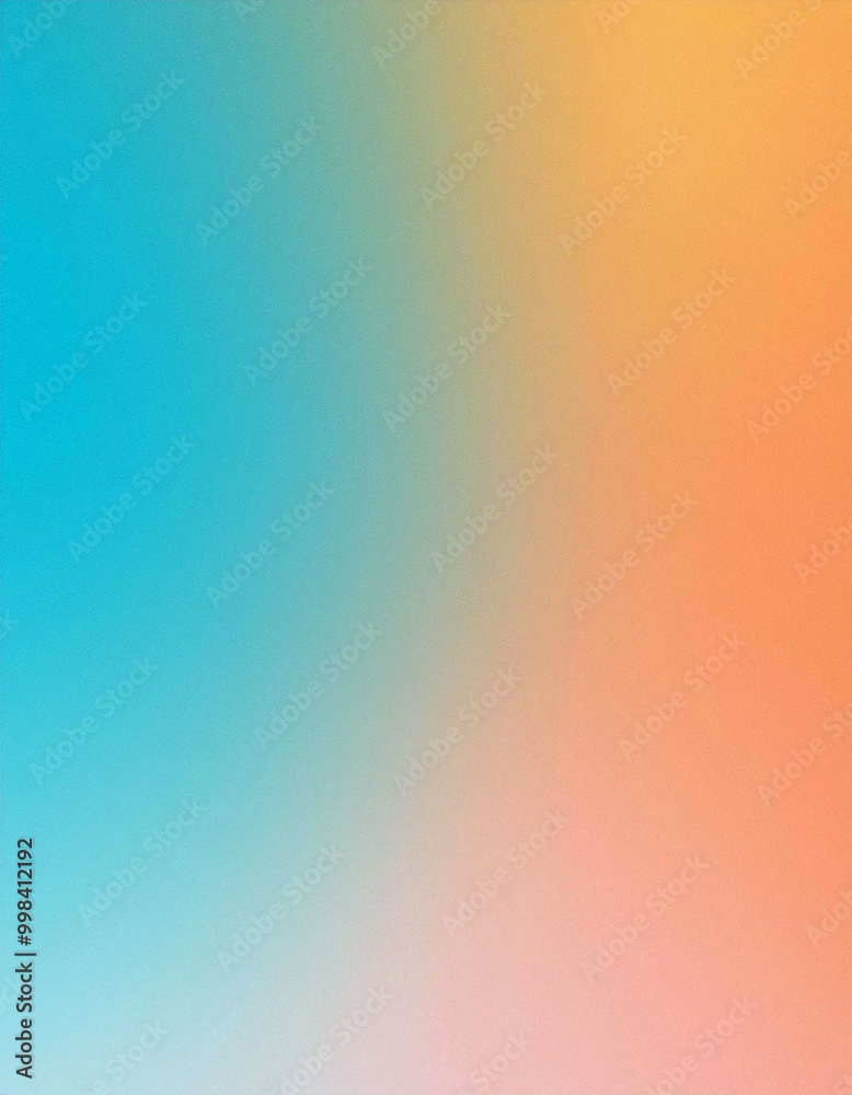 Abstract Gradient Background in Blue, Green, and Orange