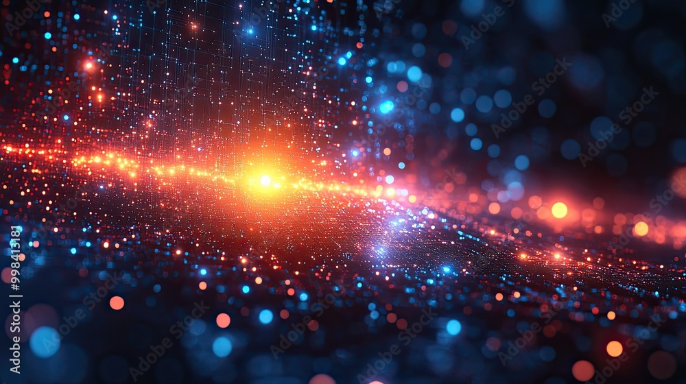 Fototapeta premium A minimalistic abstract technology background designed with modern digital elements.