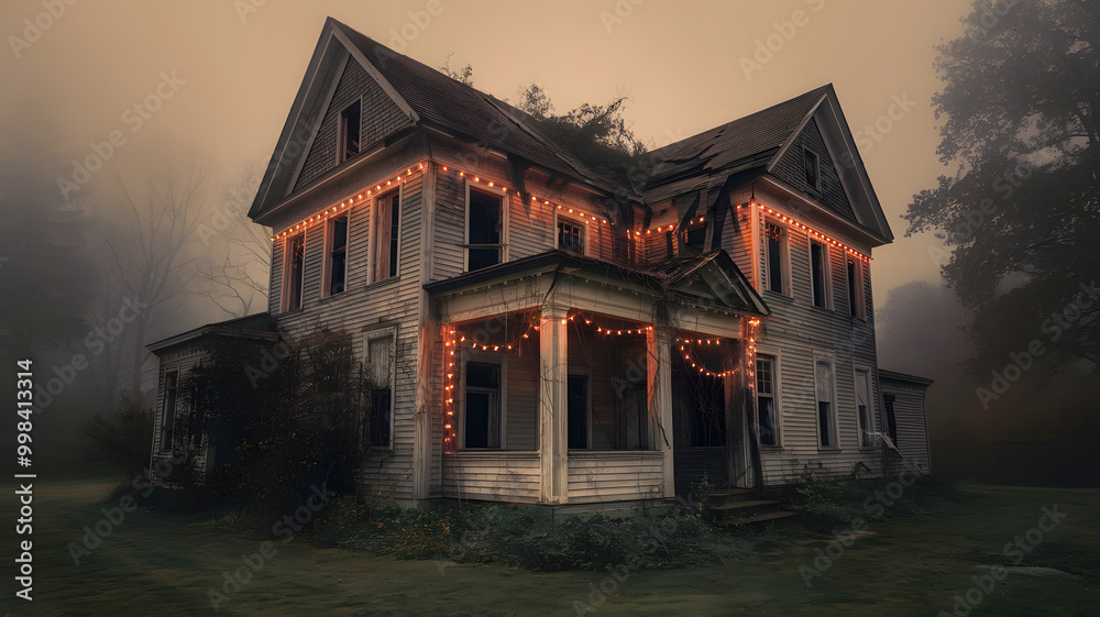 Fototapeta premium abandoned house in the woods