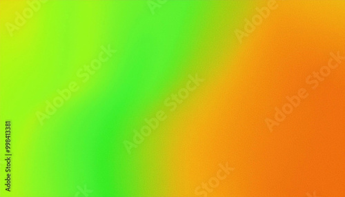 Abstract Green and Orange Gradient Background