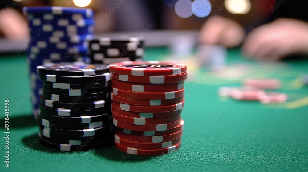poker chips and cards poker chips and cards
