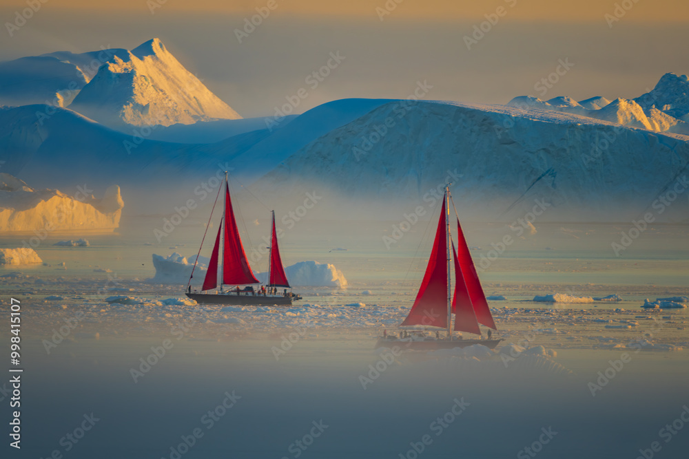 Disko Bay is a large bay on the western coast of Greenland.