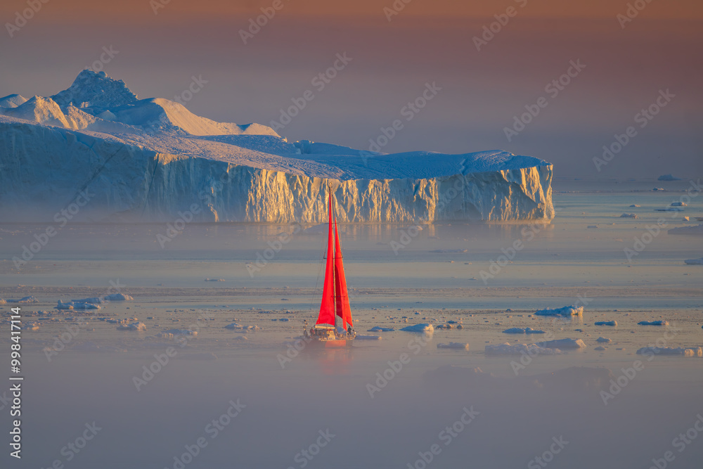 Disko Bay is a large bay on the western coast of Greenland.