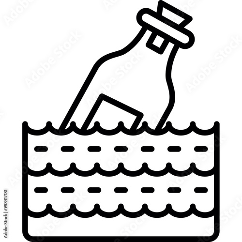 Message In A Bottle Icon