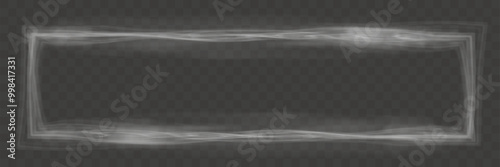 
Smoke frame design. Fog, smog, steam in the form of a frame.