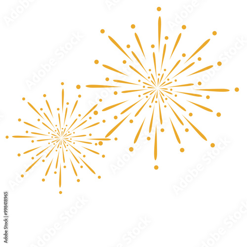 fireworks vector new year background