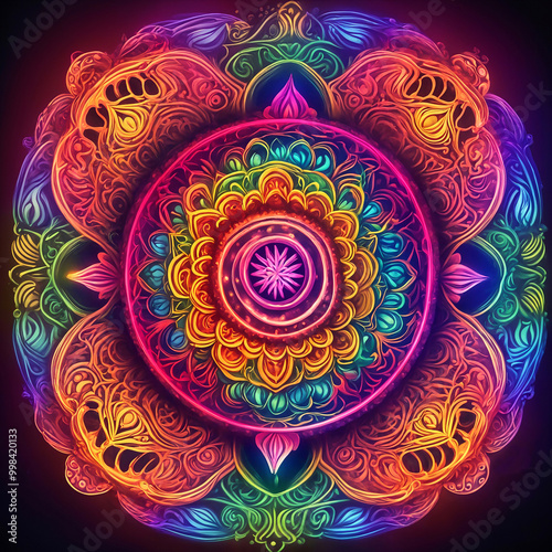 Radiant Spectrum Mandala