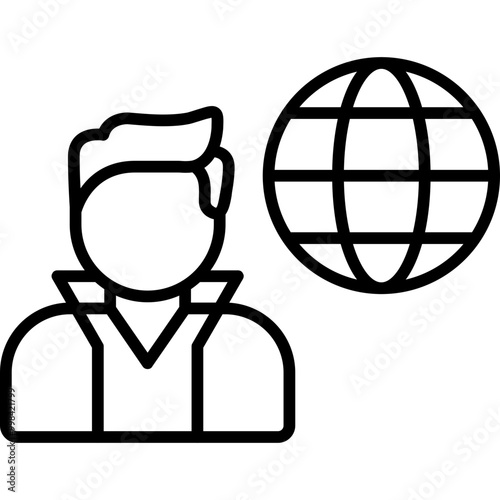 Remote Working Icon