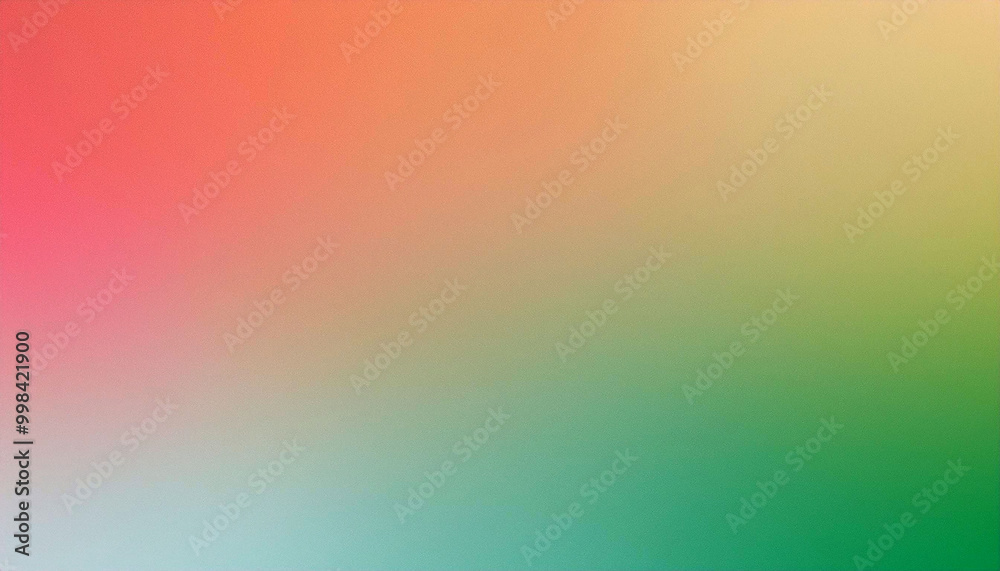 Naklejka premium Abstract Colorful Gradient Background - Pink, Orange, Green, Teal, Yellow