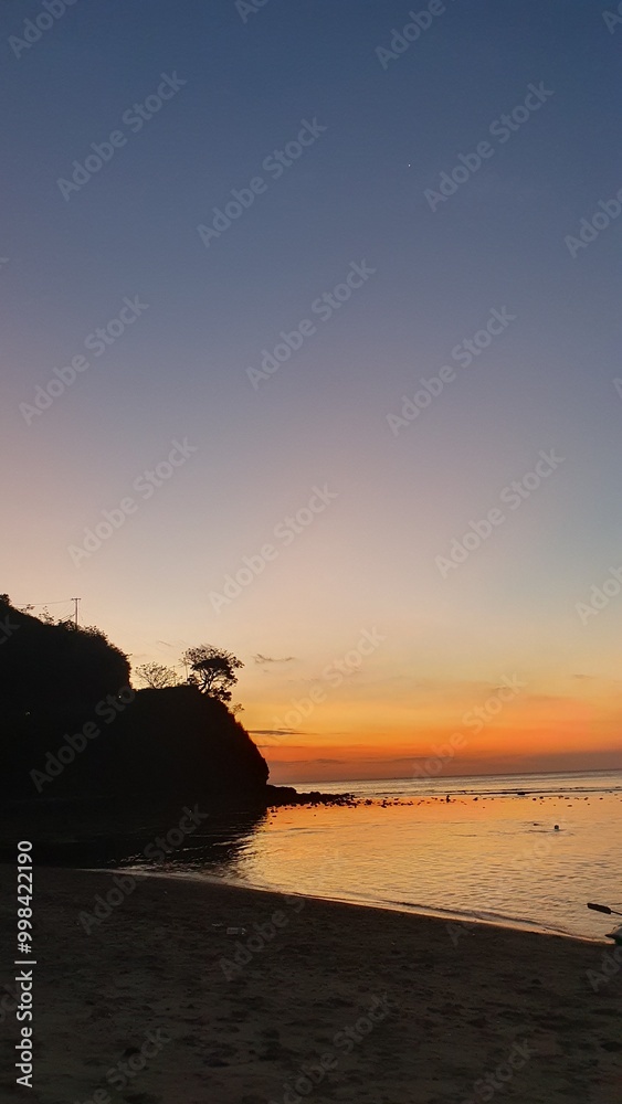 Fototapeta premium sunset at the beach