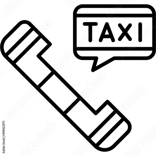 Taxi Phone Service Icon