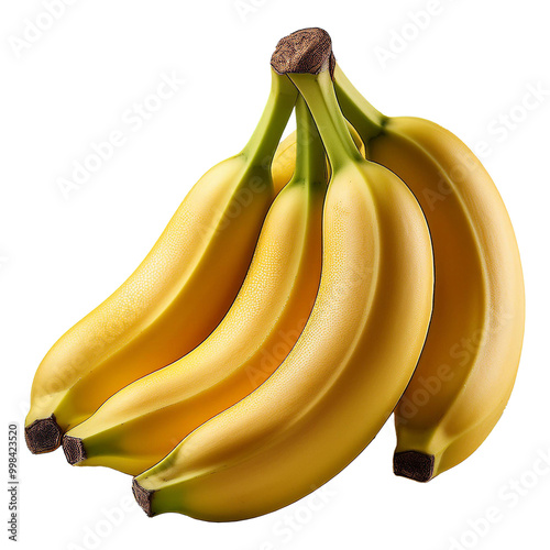 A bunch of bananas isolated