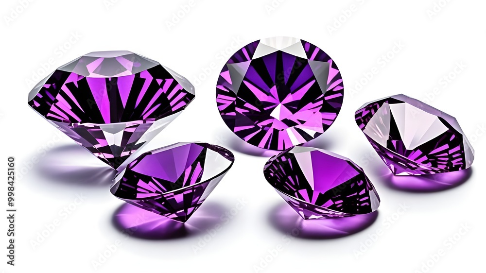Fototapeta premium purple diamond gem