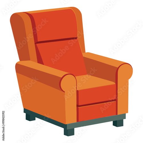 armchair isolated on white background