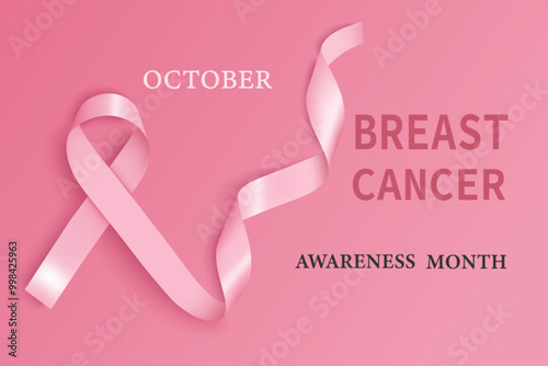 Breast cancer pink october ribbon awareness. Pink Ribbon. October is Cancer Awareness Month