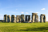 Monumento di Stonehenge durante un pomeriggio soleggiato in Inghilterra
