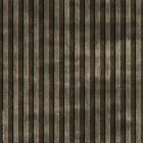 Corrugated iron sheet texture