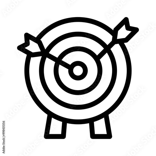 bullseye line icon