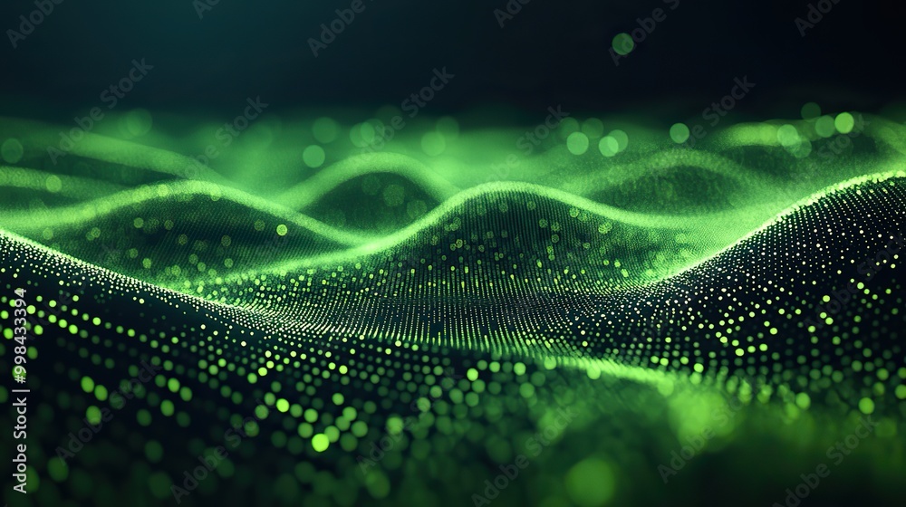 An abstract background with a green dot pattern gradient, representing technology themes. An abstract background with a green dot pattern gradient, representing technology themes.