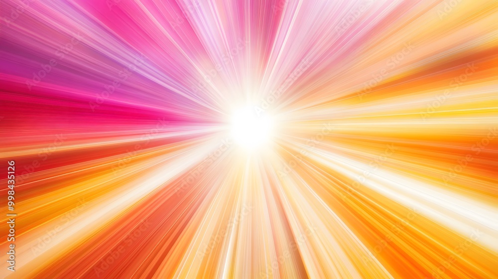 Sun Burst, Solar Cosmic Rays, Abstract Image, Texture, Pattern Background, Wallpaper, Cover and Screen for Smartphone, PC, Laptop, 9:16 and 16:9 Format
