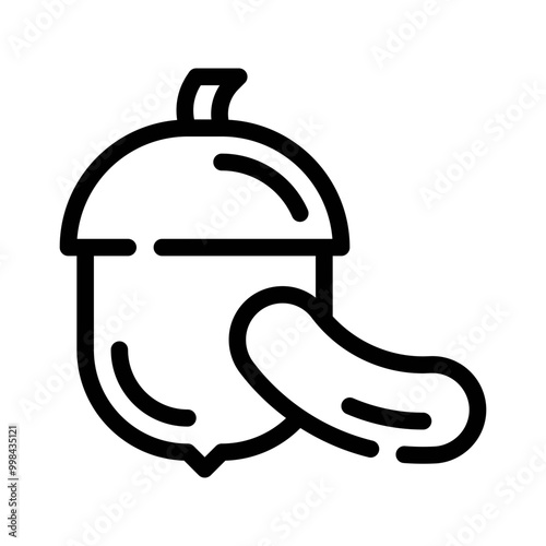 nuts line icon