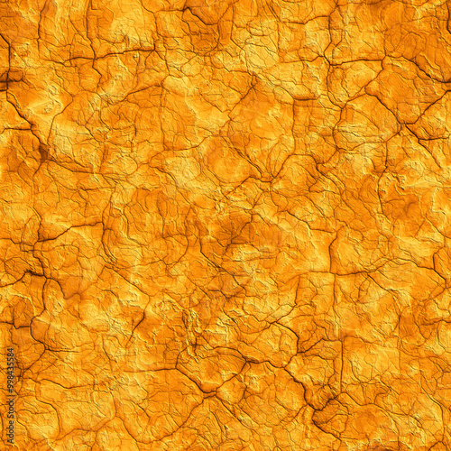 Orange dry cracked wall, cracked wall texture