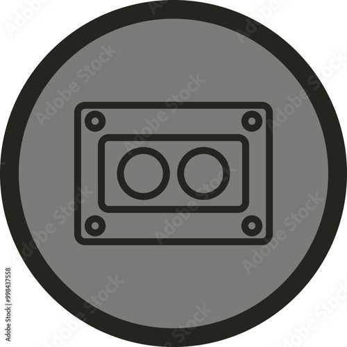 Cassettee Vector Icon Design photo