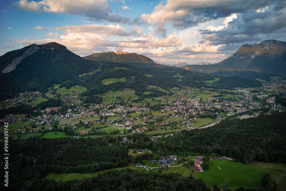 Blick auf Bad Goisern im Salzkammergut