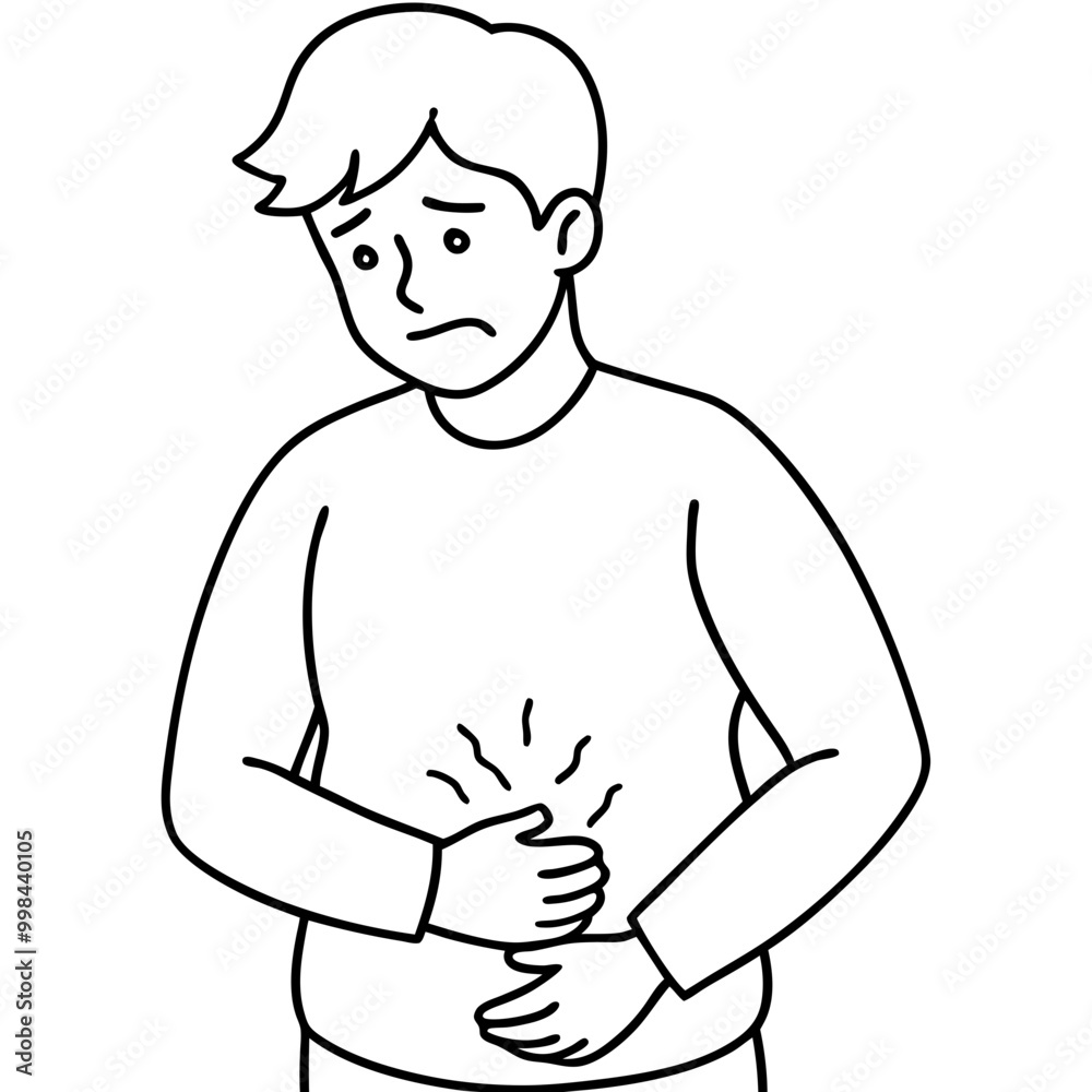 stomach ache symptom drawing stomach ache symptom drawing