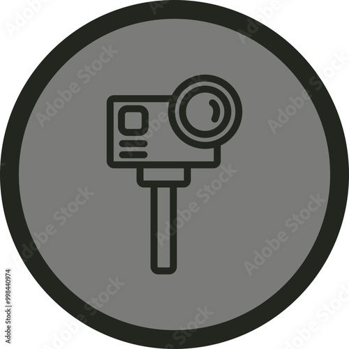 Action camera Vector Icon Design