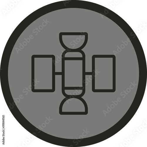 Hubble Space Telescope Vector Icon Design