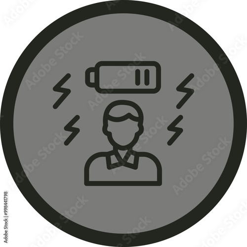 Tired Vector Icon Design