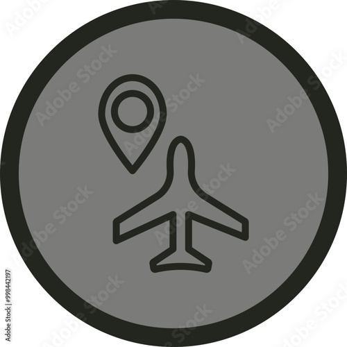 Sharp Bend Vector Icon Design