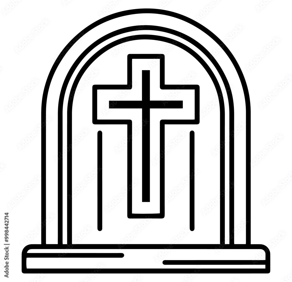 Krzyż nagrobek grafika Krzyż nagrobek grafika