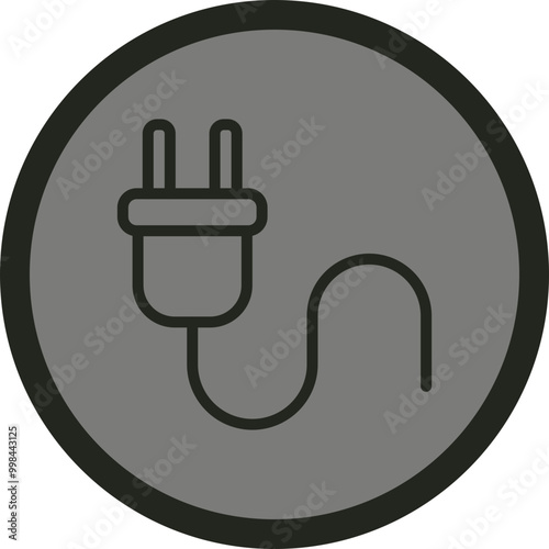 Plug Vector Icon Design