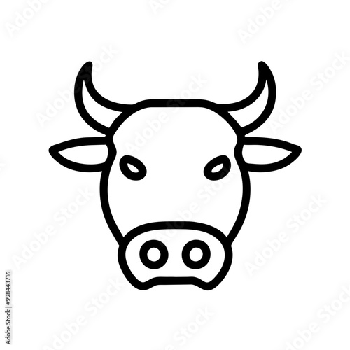 Wallpaper Mural Bull's Head: Symbol of Strength Torontodigital.ca