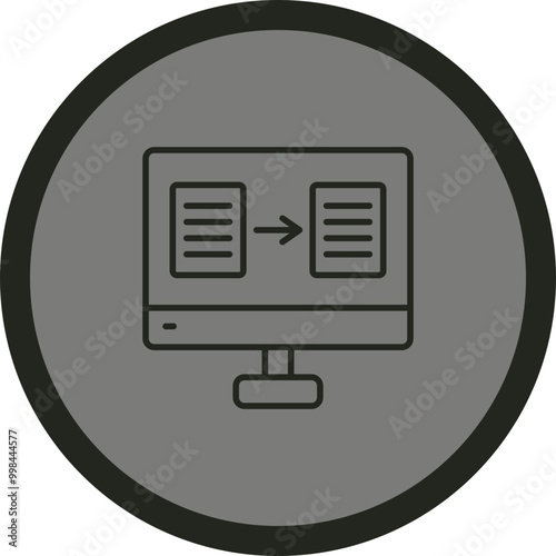 Online Translator Vector Icon Design