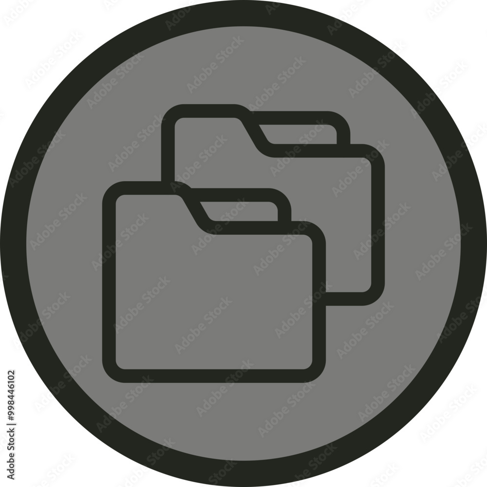 Folder Copy Vector Icon Design Folder Copy Vector Icon Design