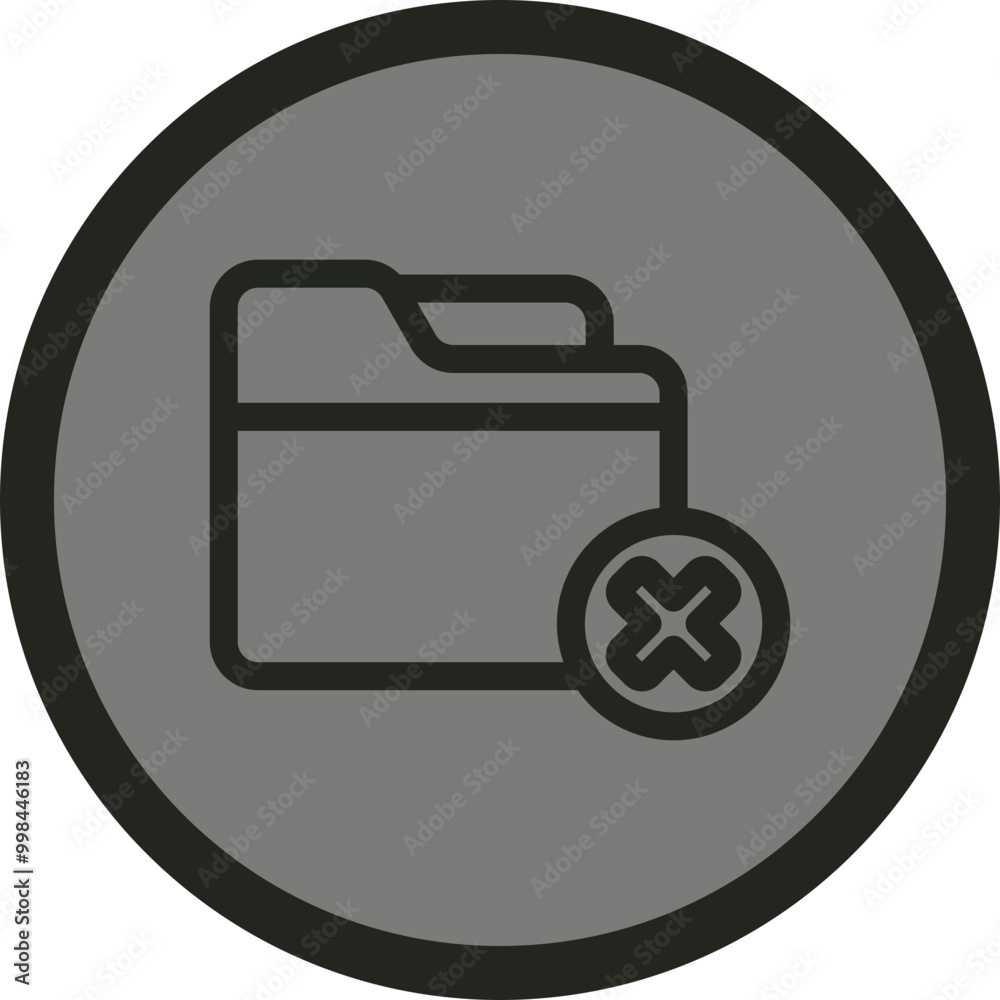 Delete Folder Vector Icon Design Delete Folder Vector Icon Design