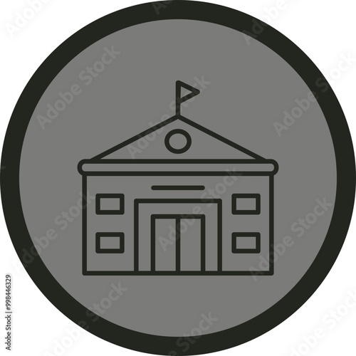 Embassy Vector Icon Design