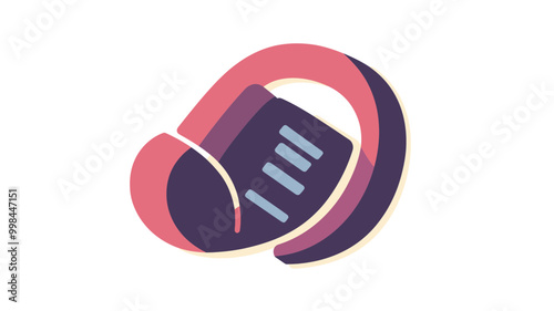 Abstract Vector Art of Communication Concept with a Phone Headset and Call Icon in Modern Flat Design Style for Business and Technology Projects