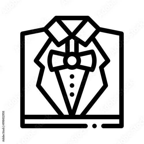 tuxedo line icon