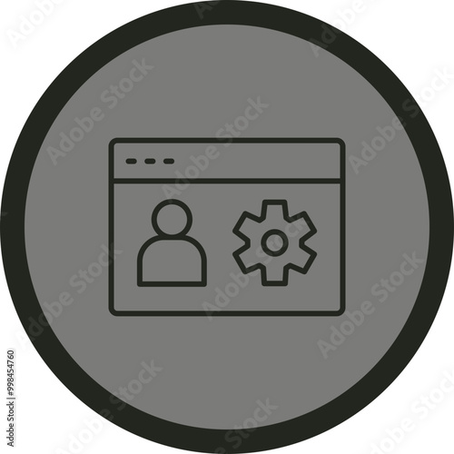 User Role Vector Icon Design