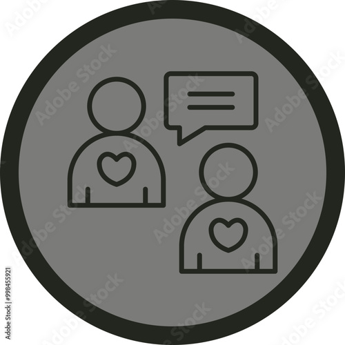 Gossiping Vector Icon Design