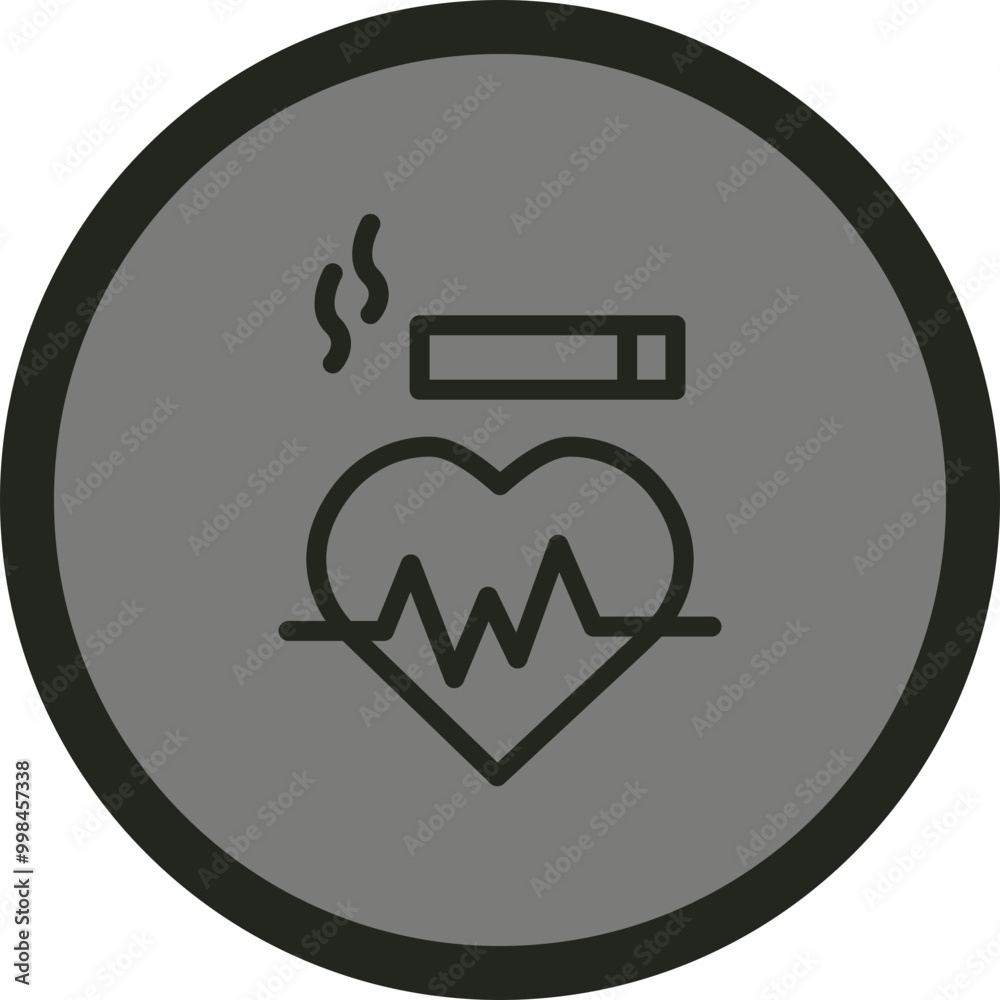 Smoking Effect Vector Icon Design Smoking Effect Vector Icon Design