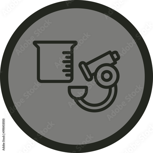 Microscope Experiments Icon Design