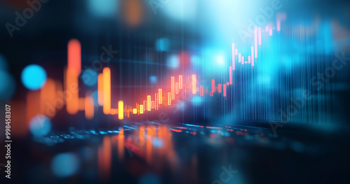 Abstract stock chart