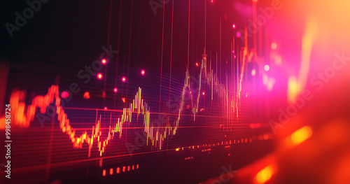 Abstract stock chart