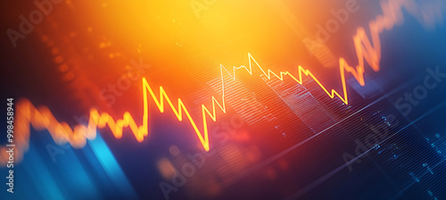 Abstract stock chart