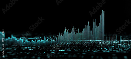 Abstract stock chart